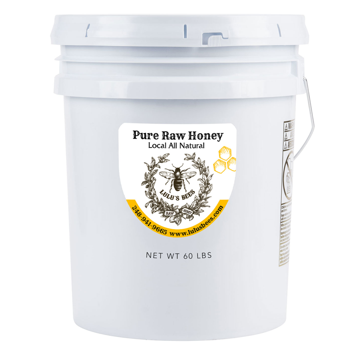Raw & Unfiltered Honey - 3.5 Gallon Bucket (BR)